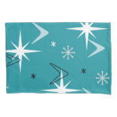 Boomerangs Stars Blauwgroen uit 1950 Kussensloop (Voorkant)