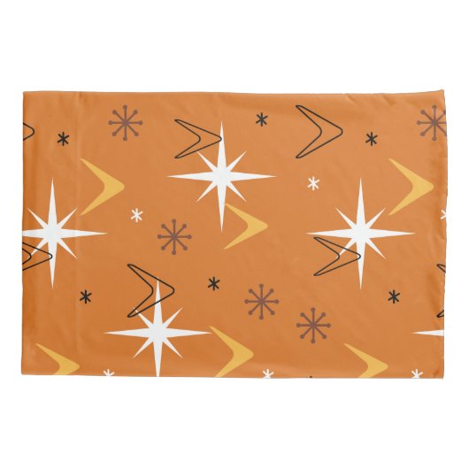  Boomerangs Stars Sinaasappel 1950 Kussensloop (Achterkant)