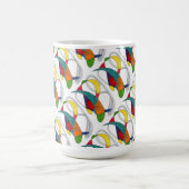 "Boomerangs Tiled" Abstract Design Mok (Center)