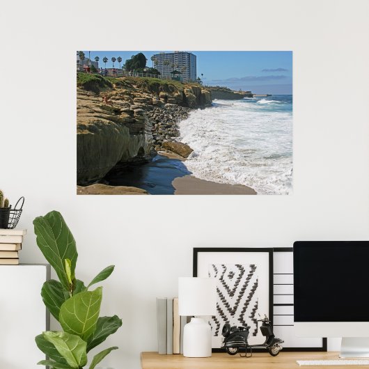 Boomer's to Children's Pool Poster ~ La Jolla (Thuiskantoor)