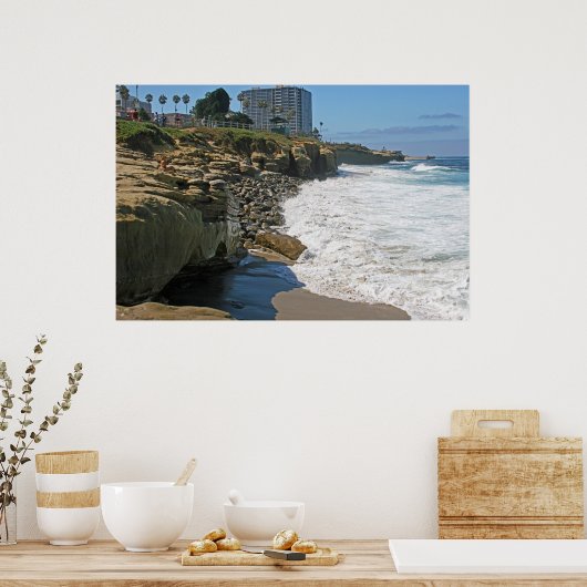 Boomer's to Children's Pool Poster ~ La Jolla (Keuken)