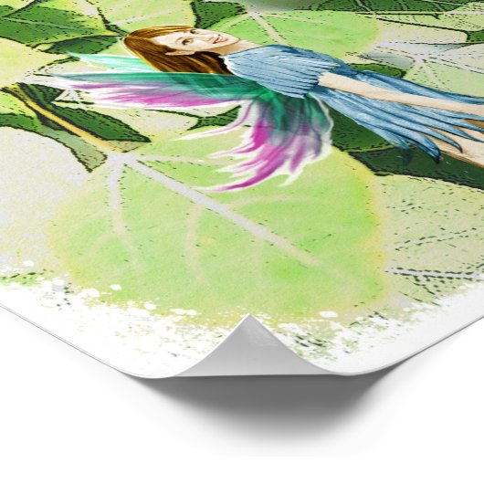 Boomfeeën onder de luiken van de Quaking Aspen Poster (Hoek)