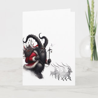 BoomFuzzy's neef Krumpas (Krampus), Kerstmis Kaart