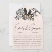 boomgaard bloei Tortelduifjes bruiloft Kaart (Voorkant)