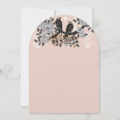 boomgaard bloei Tortelduifjes bruiloft Kaart (Achterkant)