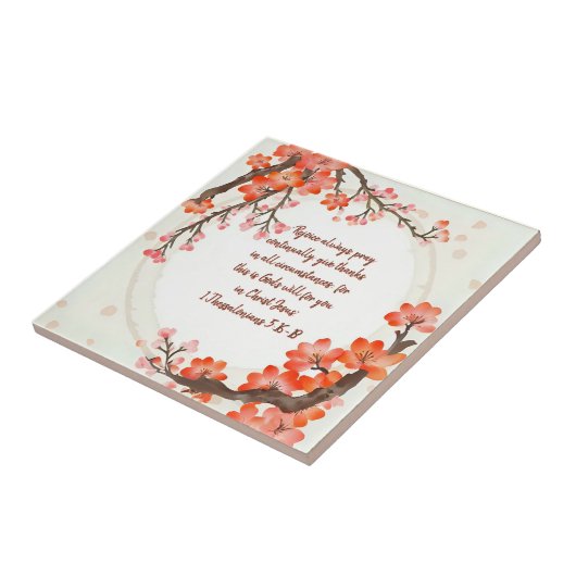 boomgaard bloom branches tegeltje (Zijkant)