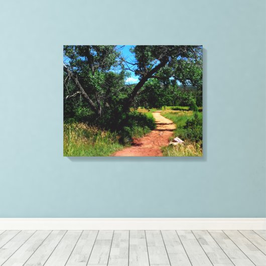 boomgaard canvas afdruk (Insitu (Houten vloer))