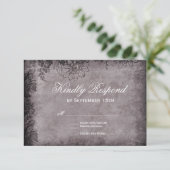  boomgaard Floral Lijst Wedding RSVP-kaarten RSVP Kaartje (Staand voorkant)