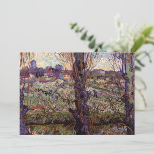 Boomgaard in bloei, Arles door Vincent van Gogh Kaart