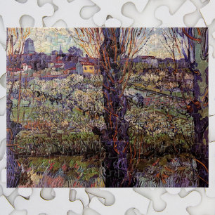Boomgaard in bloei, Arles door Vincent van Gogh Legpuzzel