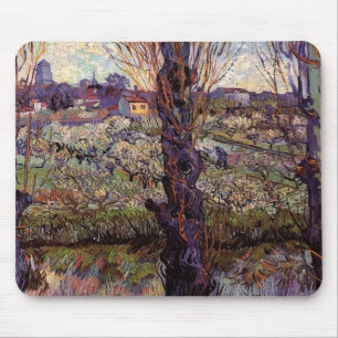 Boomgaard in bloei, Arles door Vincent van Gogh Muismat