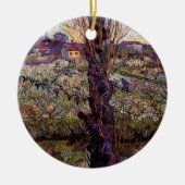 Boomgaard in bloei, Arles Keramisch Ornament (Voorkant)