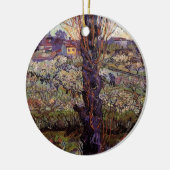 Boomgaard in bloei, Arles Keramisch Ornament (Links)