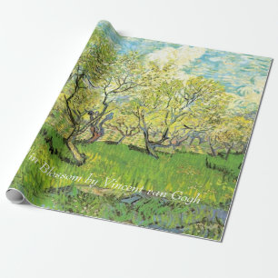 Boomgaard in bloei door Van Gogh. Vintage bloemeno Cadeaupapier