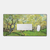 Boomgaard in bloei door Vincent van Gogh Bureaumat (Keyboard & Muis)