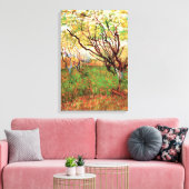 Boomgaard in bloei door Vincent van Gogh Canvas Afdruk (Insitu (Woonkamer))