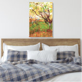 Boomgaard in bloei door Vincent van Gogh Canvas Afdruk (Insitu (Slaapkamer))