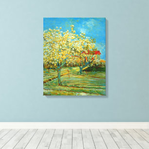 Boomgaard in bloei door Vincent van Gogh Canvas Afdruk