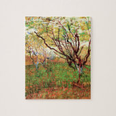 Boomgaard in bloei door Vincent van Gogh Legpuzzel (Verticaal)