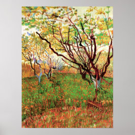 Boomgaard in bloei door Vincent van Gogh Poster