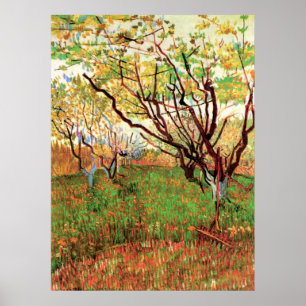 Boomgaard in bloei door Vincent van Gogh Poster