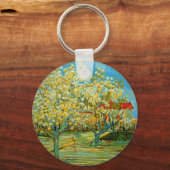 Boomgaard in bloei door Vincent van Gogh Sleutelhanger (Voorkant)