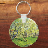 Boomgaard in bloei door Vincent van Gogh Sleutelhanger (Voorkant)
