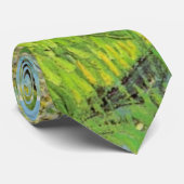 Boomgaard in bloei door Vincent van Gogh Stropdas (Opgerold)