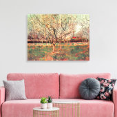 Boomgaard in bloei, pruimenbomen door Vincent van  Canvas Afdruk (Insitu (Woonkamer))