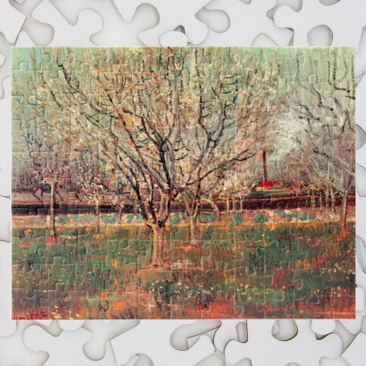Boomgaard in bloei, pruimenbomen door Vincent van Legpuzzel