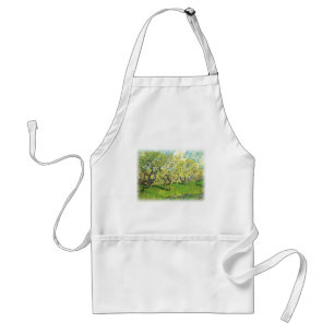 Boomgaard in bloei Van Gogh kopie Standaard Schort