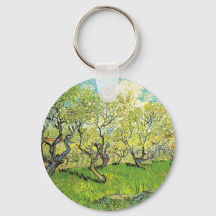 Boomgaard in bloei Vincent van Gogh Sleutelhanger