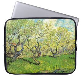 Boomgaard in bloesem van Van Gogh Laptop Sleeve