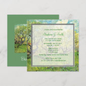  boomgaard in bloesem vrijgezellenfeest kaart (Voorkant / Achterkant)