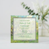  boomgaard in bloesem vrijgezellenfeest kaart (Staand voorkant)