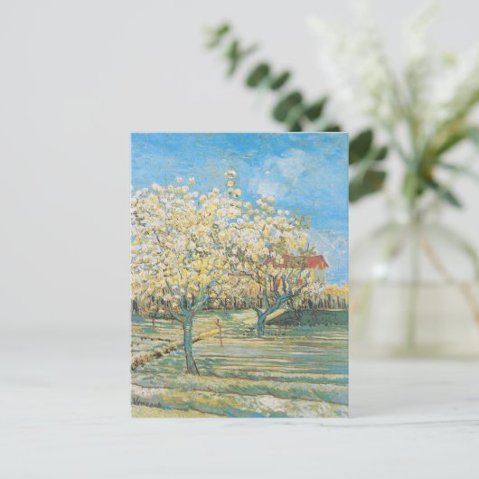 Boomgaard in Blossom | Vincent van Gogh Briefkaart (Staand voorkant)
