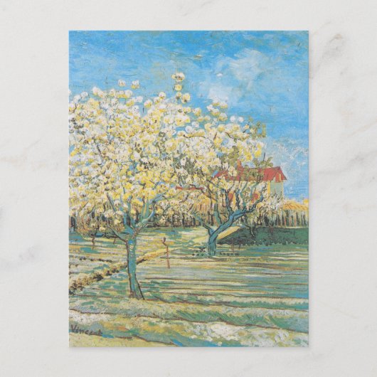 Boomgaard in Blossom | Vincent van Gogh Briefkaart (Voorkant)
