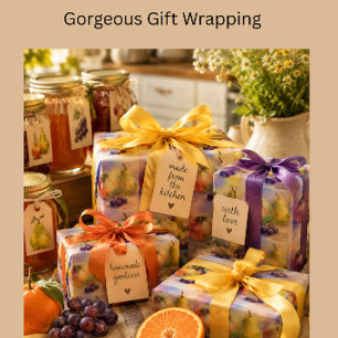 Boomgaard Oogst Cadeaupapier Vellen — Set van 3