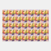 Boomgaard Oogst Cadeaupapier Vellen — Set van 3 (Voorkant)