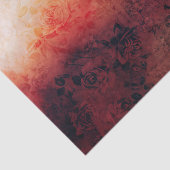  boomgaard vuurrode rode Rozen Tissuepapier (Detail)