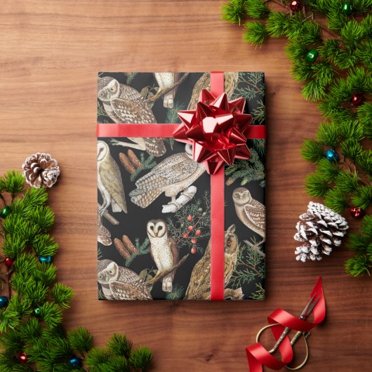  boomgaarden en pijnbomen cadeaupapier (Feestdagen Geschenken)