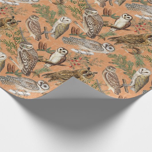 boomgaarden en pijnbomen cadeaupapier (Hoek)