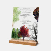 Boomgedicht Joyce Kilmer Acryl Teken Acryl Bord (Hoek)