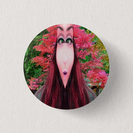 Boomgeest Ronde Button 3,2 Cm (Voorkant)