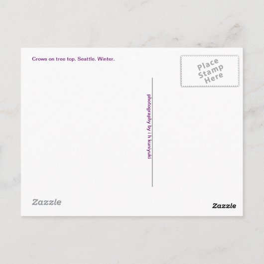 Boomgewassen Briefkaart (Achterkant)