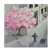 boomgraffiti-tegel tegeltje (Voorkant)