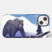 Boomgrens Grizzly iPhone Hoesje (Achterkant horizontaal)