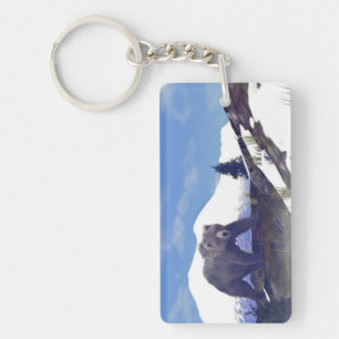 Boomgrens Grizzly Sleutelhanger