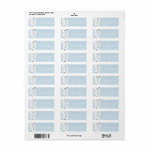 Boomhart Labels van berkenhout Icy Blue (Full Sheet)