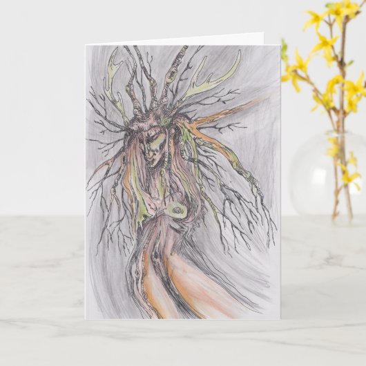 Boomheksenkaart Kaart (Gele Bloem)